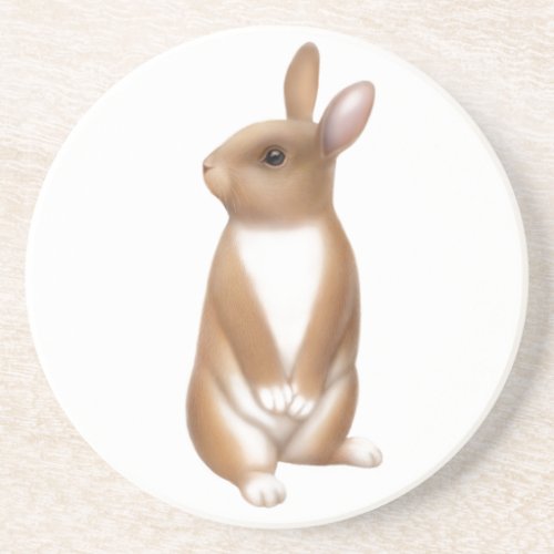 Alert Bunny Rabbit Coaster