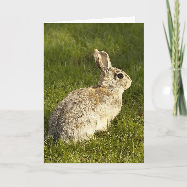 Alert Buuny Holiday Card (Front)