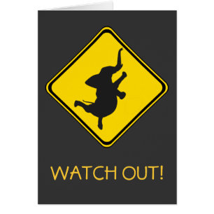 Alert: Dancing Elephant Xing! Cards