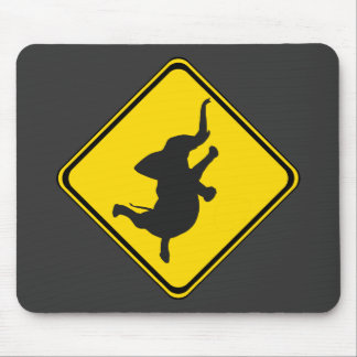 Alert: Dancing Elephant Xing! Mouse Pad
