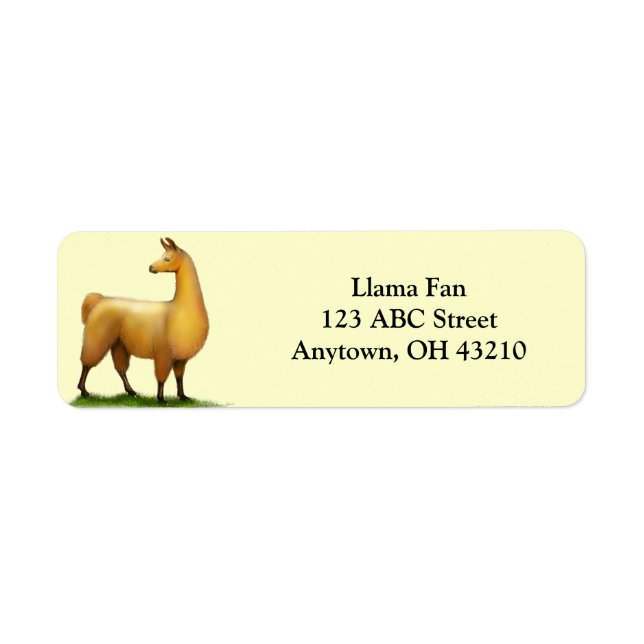 Alert Llama Customizable Label (Front)