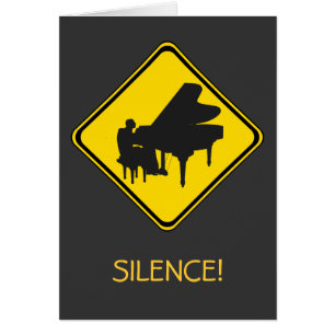 Alert: Piano Player Ahead! Cards