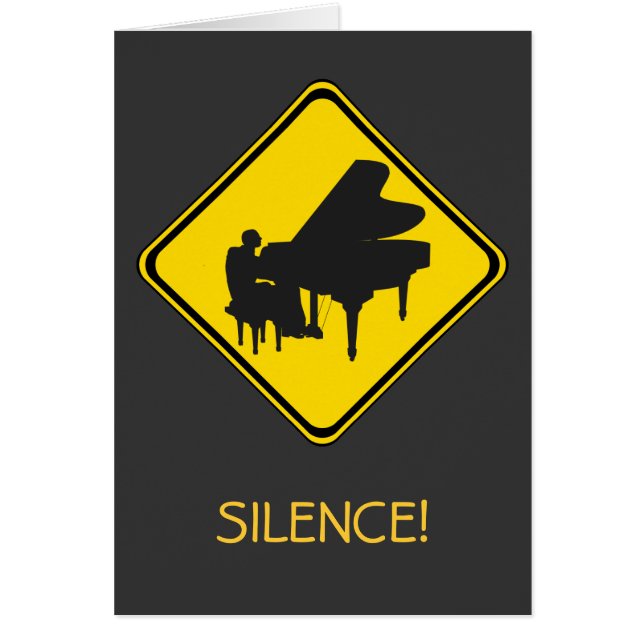 Alert: Piano Player Ahead! Cards (Front)