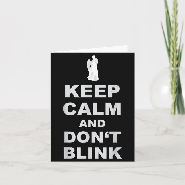 Alert - Weeng Angel - Keep Calm And Dont Blink 2  Card (Front)