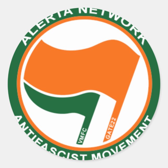 alerta-logo-celtic classic round sticker (Front)