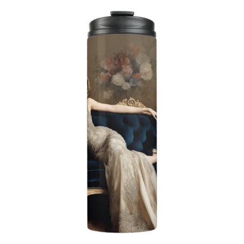 Alessandra a lovely art deco lady thermal tumbler