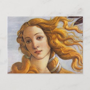 Alessandro Botticelli Birth Of The Goddess Venus Postcard by lazyrivergreetings at Zazzle
