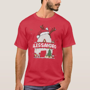 Alessandro Christmas w Alessandro Name for funny T-Shirt