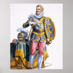 Alessandro Farnese (1546-92) Duke of Parma from 'R Poster