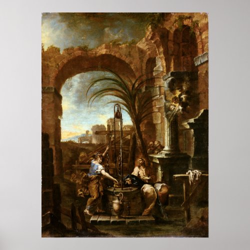 Alessandro Magnasco Christ and the Samaritan Woman Poster