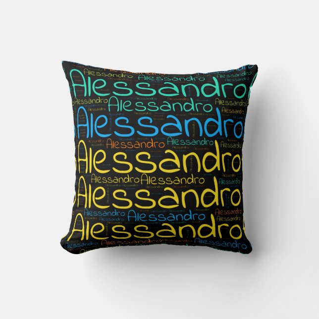 Alessandro Throw Pillow (Front)