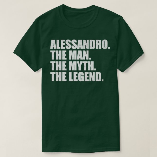 AlessandroAlessandro Name Alessandro given name T-Shirt (Design Front)