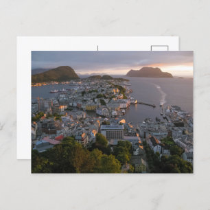 Alesund Norway Holiday Postcard