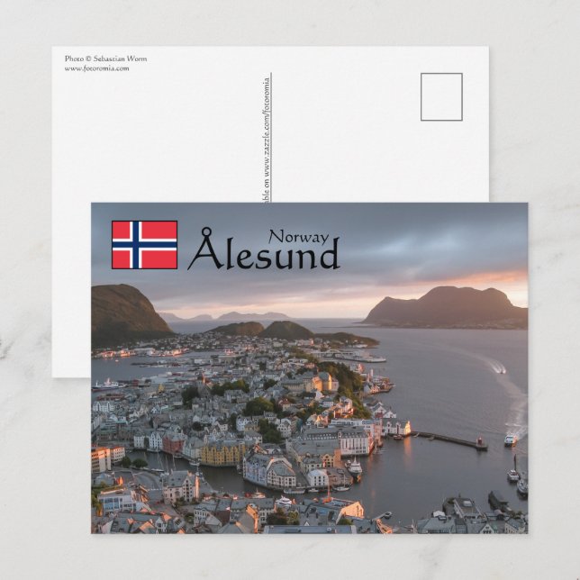 Alesund Norway Souvenir Postcard (Front/Back)