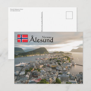 Alesund Norway Souvenir Postcard