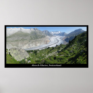 Aletsch Glacier, Switzerland Poster