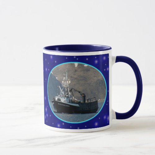 Aleutian Spray Crab Boat in Dutch Harbor Alaska Mug