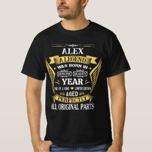 Alex A Legend Personalized Birthday T-Shirt