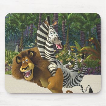 Alex And Marty Playful Mouse Pad by madagascar at Zazzle
