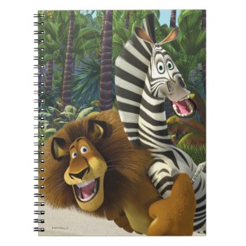 Alex And Marty Playful Notebook by madagascar at Zazzle