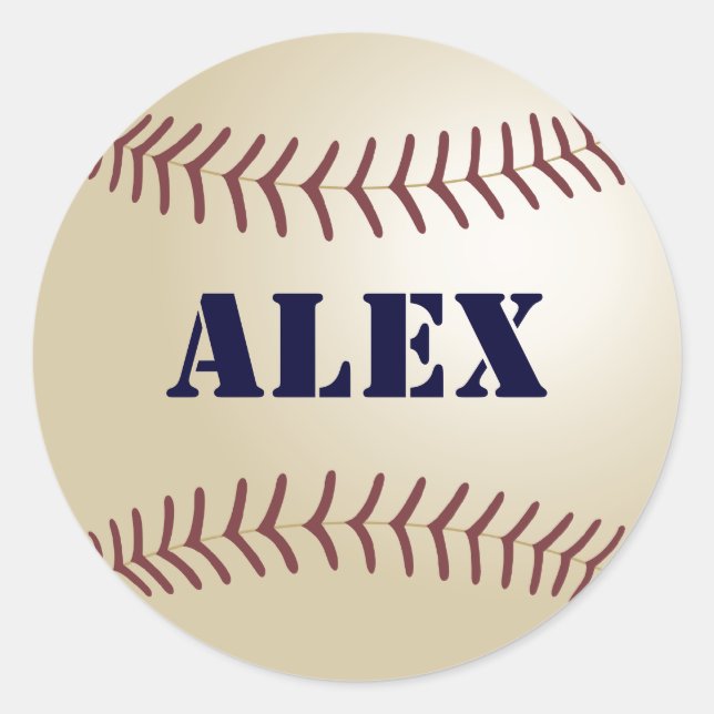 Alex Baseball Sticker / Seal (Front)