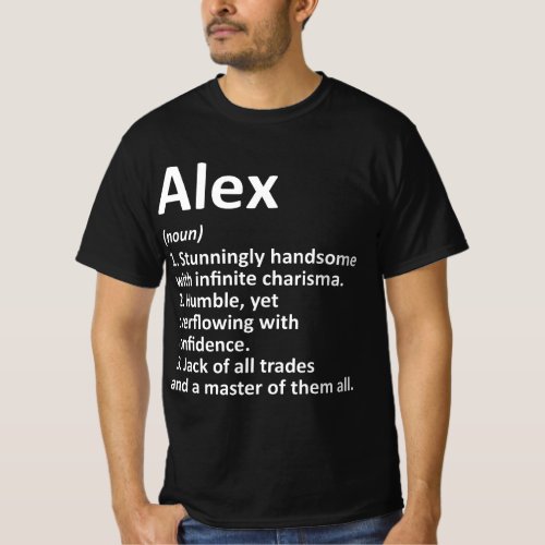 ALEX Definition Personalized Name Funny Birthday G T_Shirt