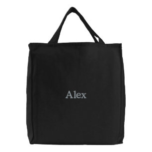 Alex Embroidered Mens Name,  Tote Bag