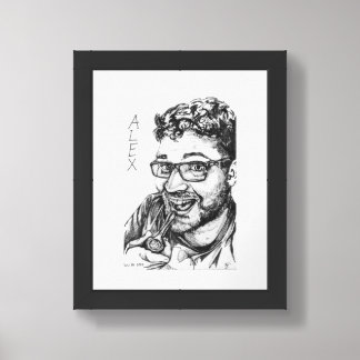 ALEX F 1 PORTRAIT FRAMED ART