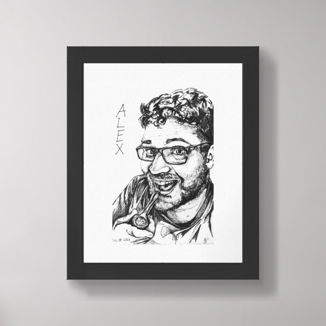 ALEX F 1 PORTRAIT FRAMED ART (Framed Front)