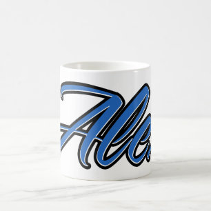 Alex First Name Name blue Tasse Kaffeetasse Coffee Mug