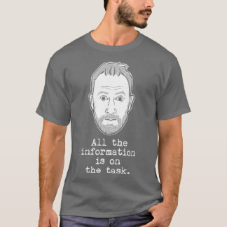 Alex Horne Taskmaster All The Information Is On Th T-Shirt