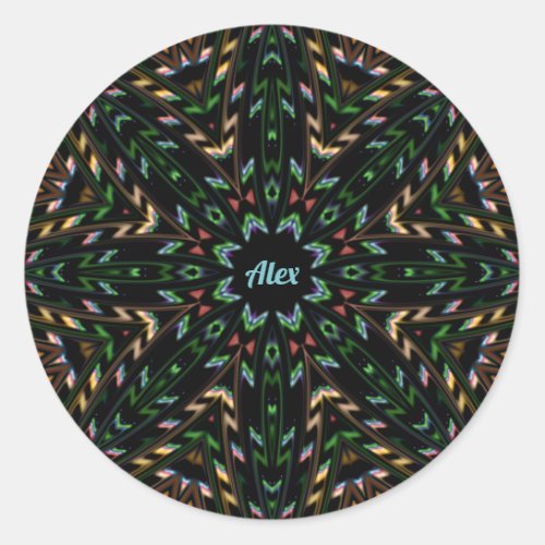ALEX  INTERGALACTIC Multicoloured Sticker 