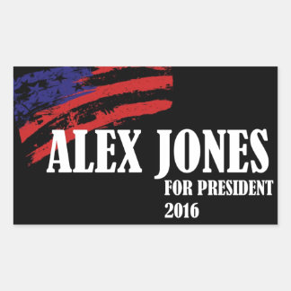 Alex Jones for President 2016 Rectangular Sticker