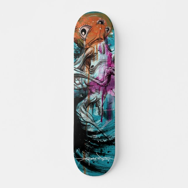 Alex Pardee "Stoomach Bodies" Skateboard Deck (Front)