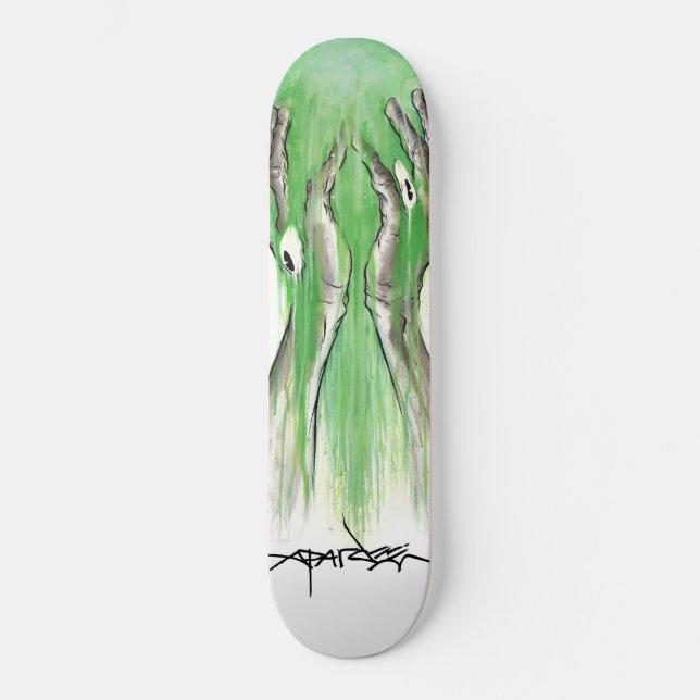 Alex Pardee "Toxic Lazyface" Skateboard Deck (Front)