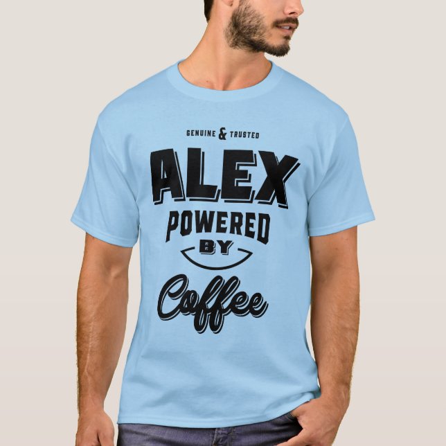 Alex Personalized Name Birthday Gift T-Shirt (Front)