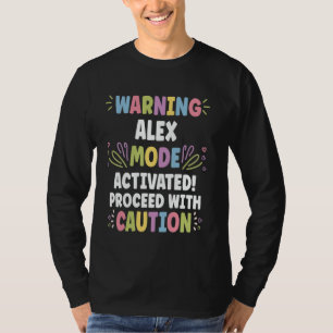 ALEX Personalized Name Funny Cute Custom ALEX Name T-Shirt