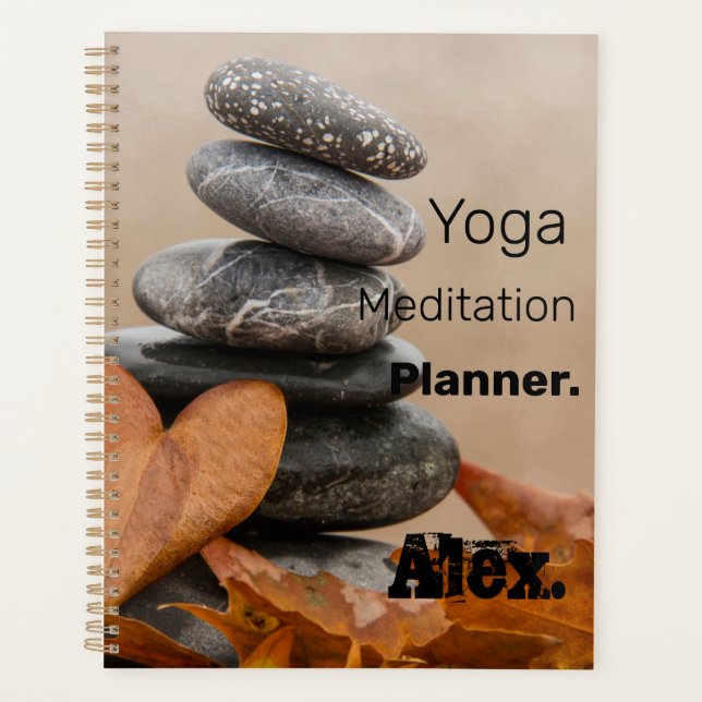 Alex. Yoga Meditation personalize  Planner (Front)
