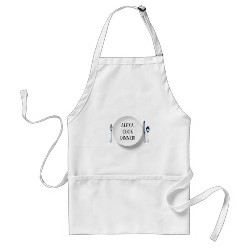 Alexa command for cooking dinner adult apron