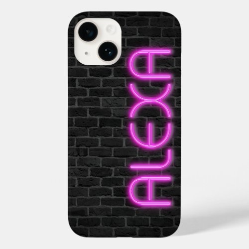 ALEXA In PINK Neon Lights  Case_Mate iPhone 14 Case