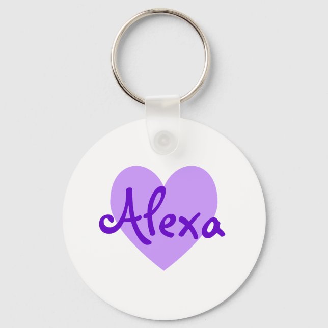 Alexa in Purple Keychain (Front)