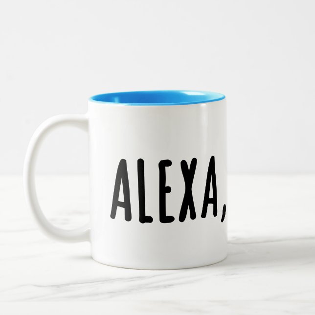 Alexa, next. .  . Two-Tone coffee mug (Left)