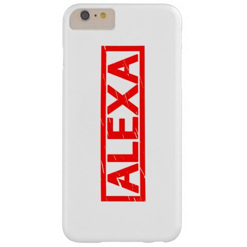 Alexa Stamp Barely There iPhone 6 Plus Case