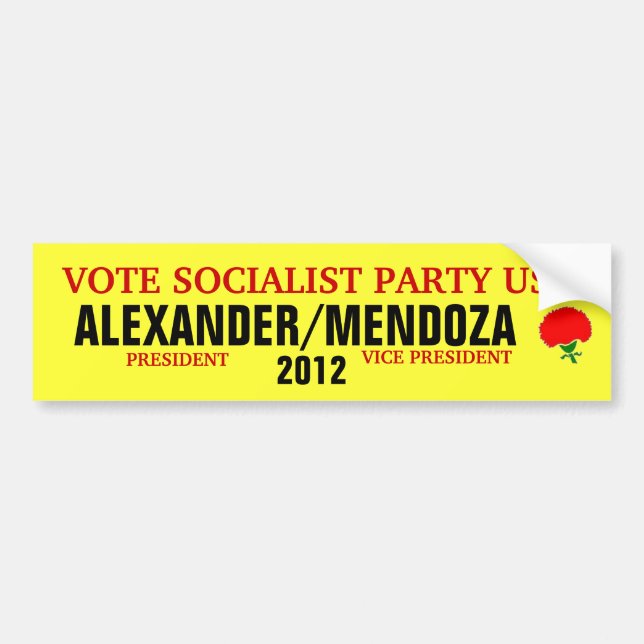 Alexander 2012 bumper sticker (Front)
