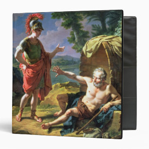 Alexander and Diogenes, 1818 (oil on canvas) 3 Ring Binder