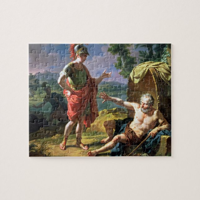 Alexander and Diogenes, 1818 (oil on canvas) Jigsaw Puzzle (Horizontal)