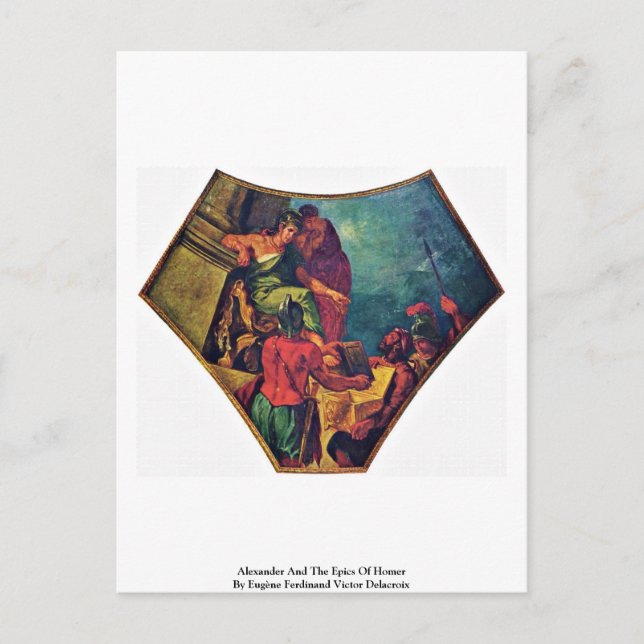 Alexander And The Epics Of Homer Postcard (Front)