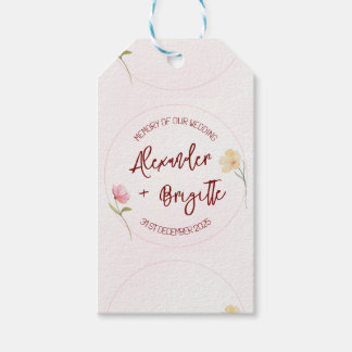 Alexander & Brigitte Wedding Gift Tags