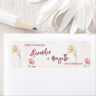 Alexander & Brigitte Wedding Label