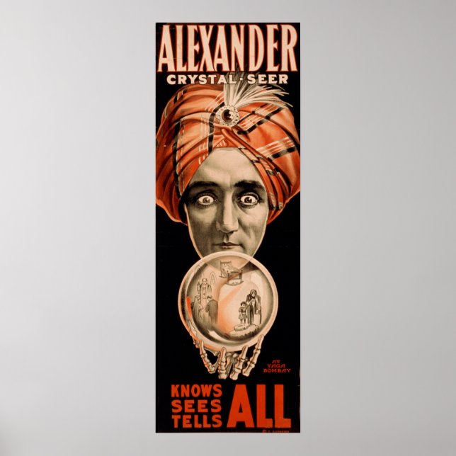 Alexander crystal seer knows sees tells all poster (Front)
